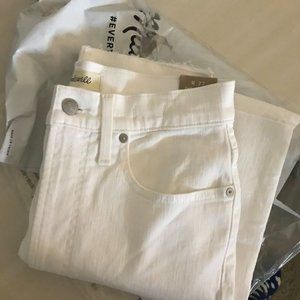 The Perfect Vintage Jean in Tile White: Raw-Hem Ed